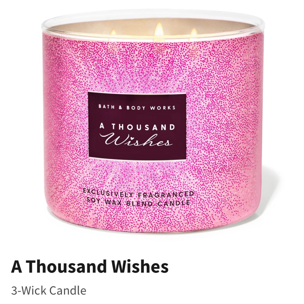Bath & Body Works “A Thousand Wishes” 3 Wick Candle